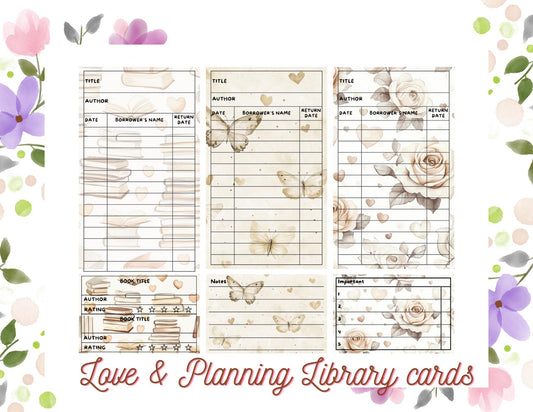 Love & Planning Library Cards