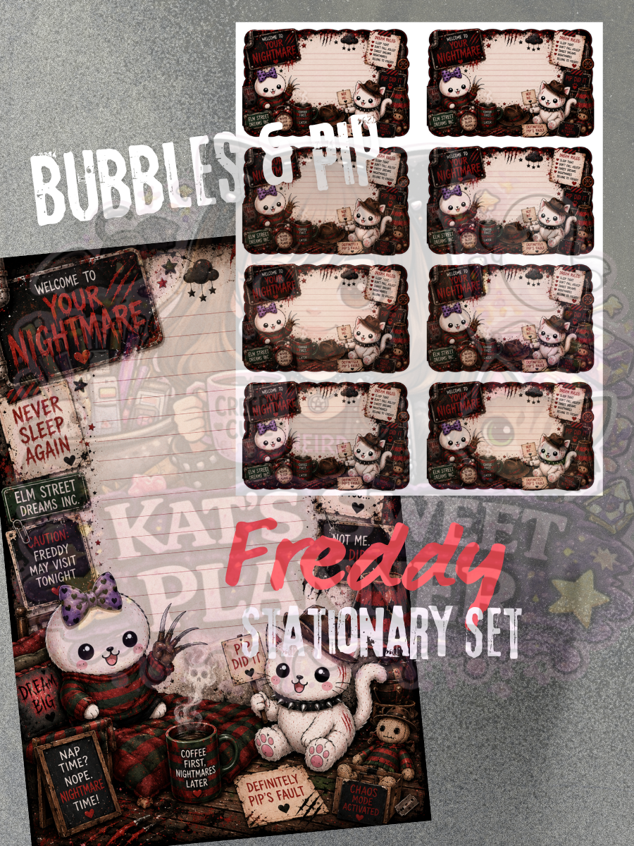 Bubbles & Pip: Freddy Stationary Set