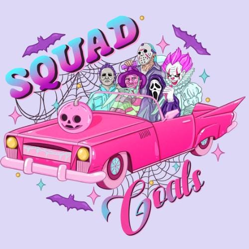 Squad Goals Die Cut Sticker