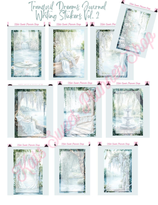Tranquil Dreams Journal Writing Stickers Vol. 2