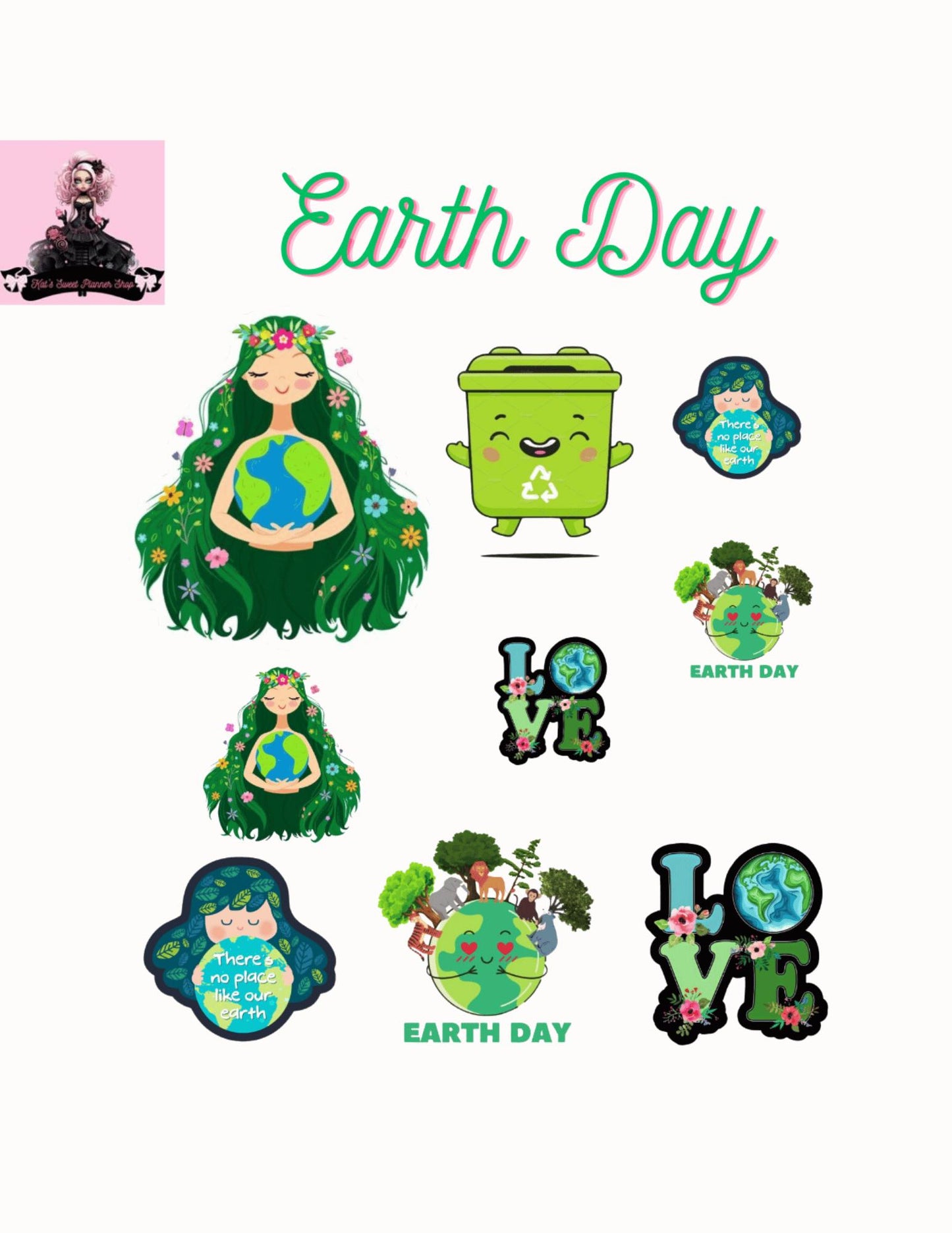 Earth Day Sticker Sheet