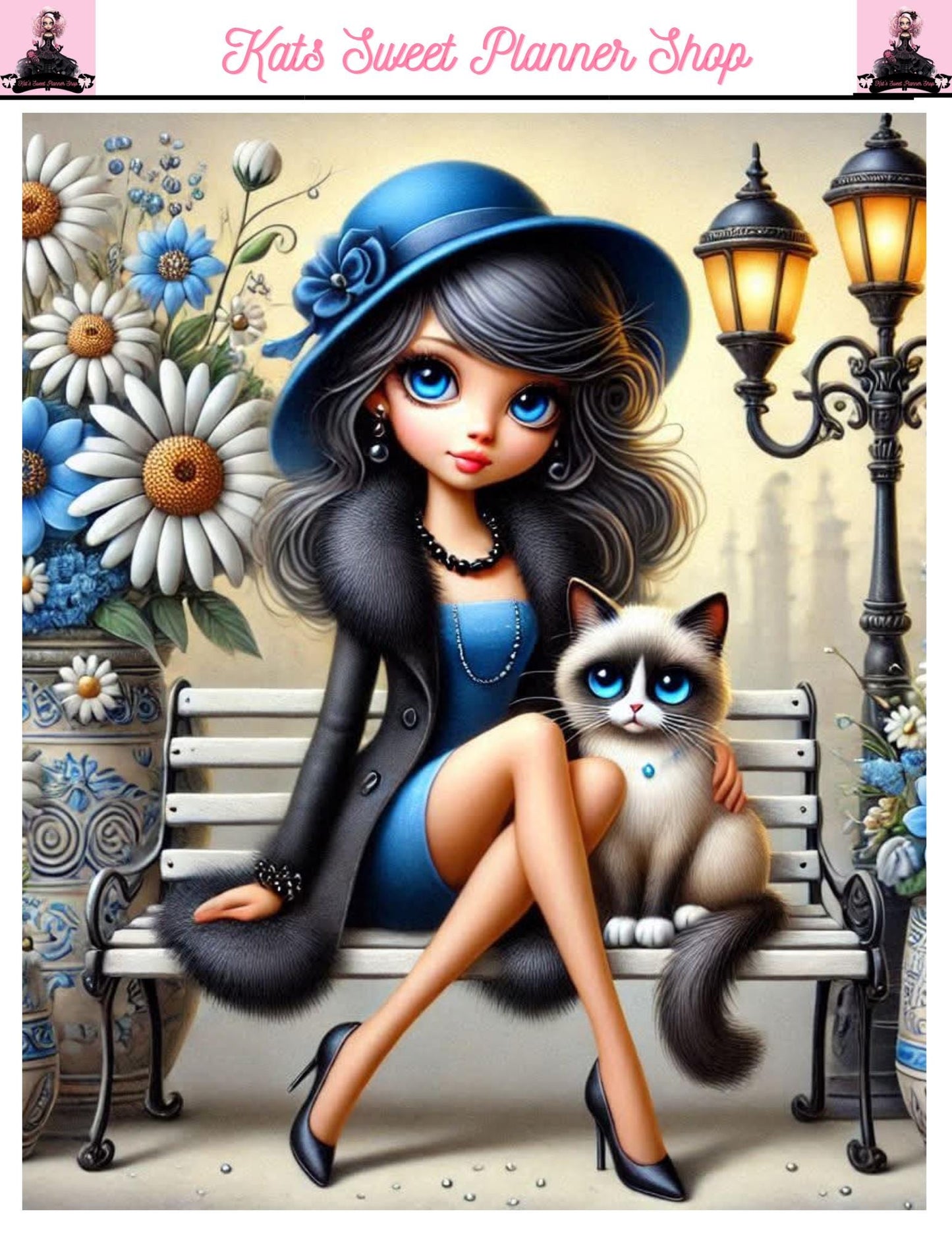 The Blue Girl Sticker Tear Sheets