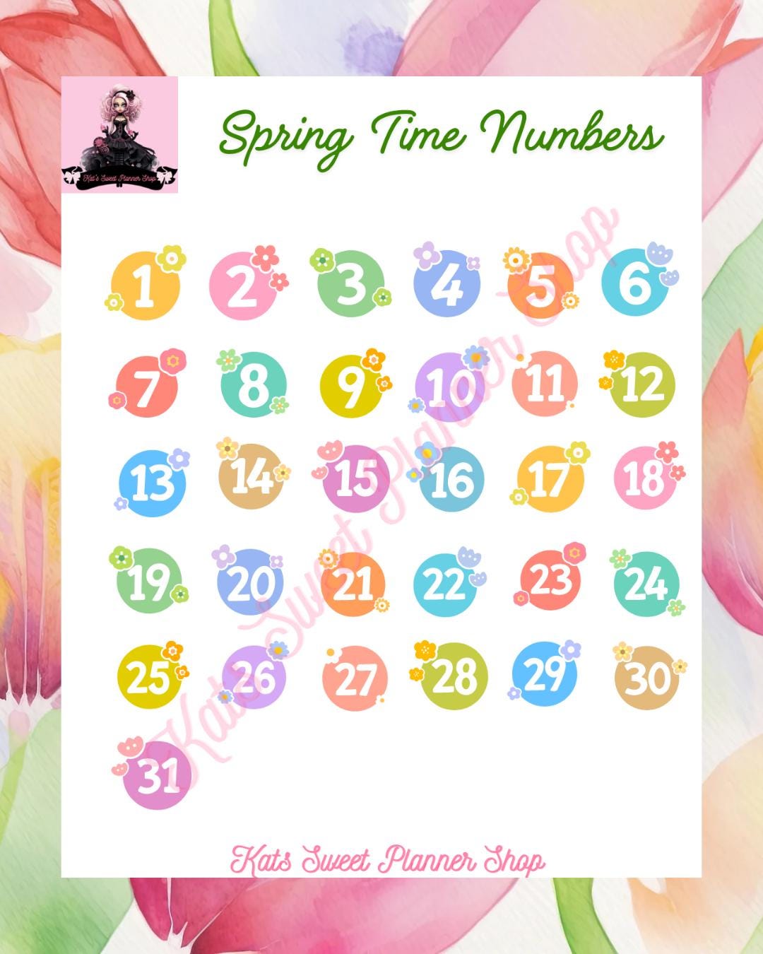 Spring Time Numbers