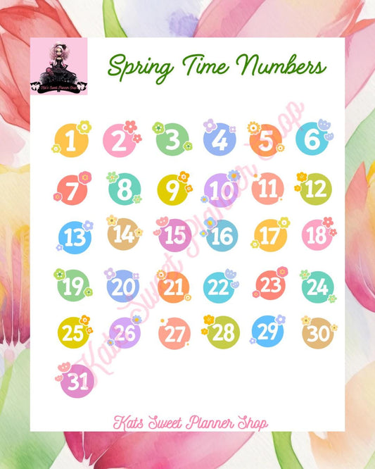Spring Time Numbers