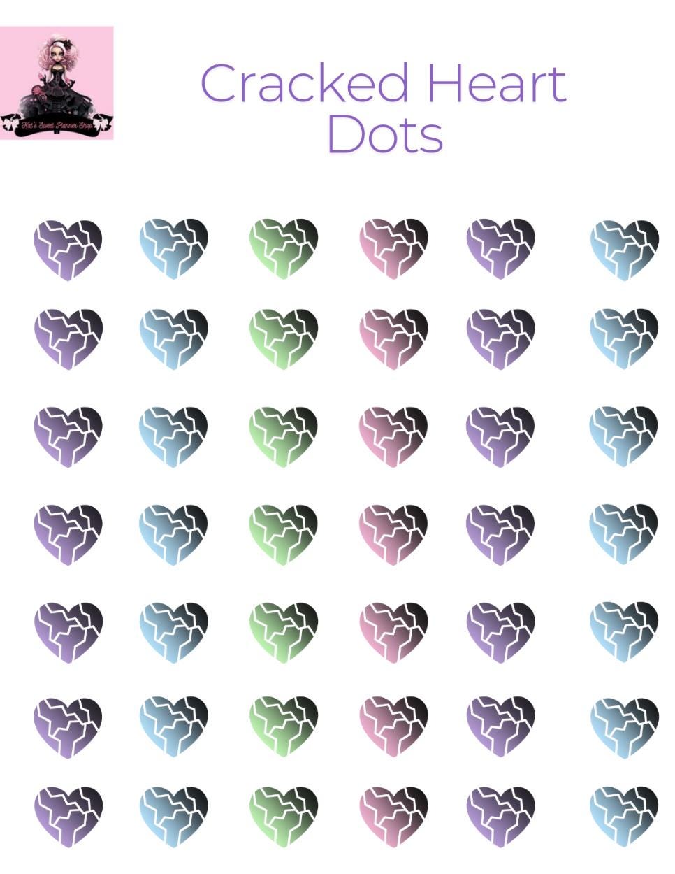 Cracked Heart Dots