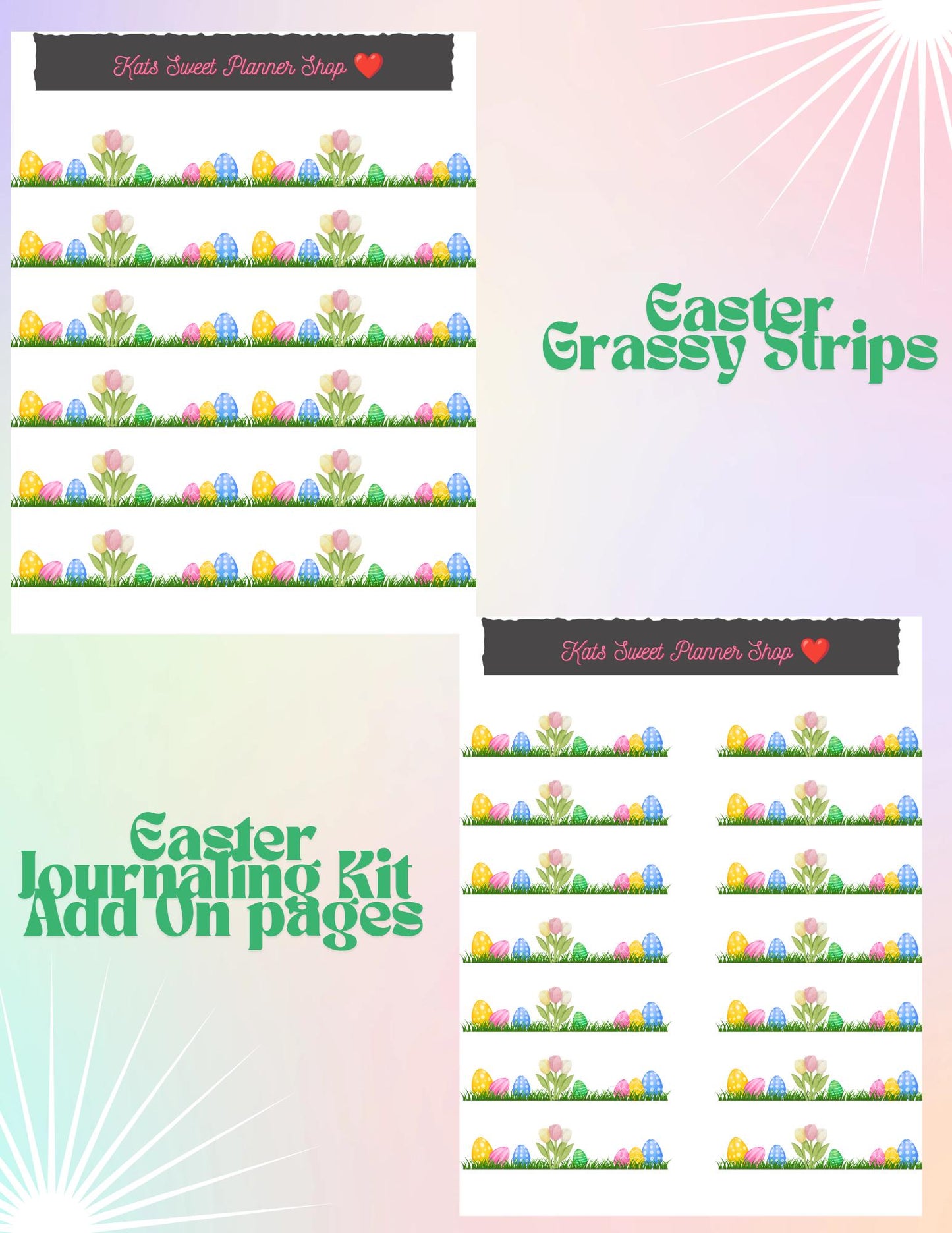Easter Grassy Strips