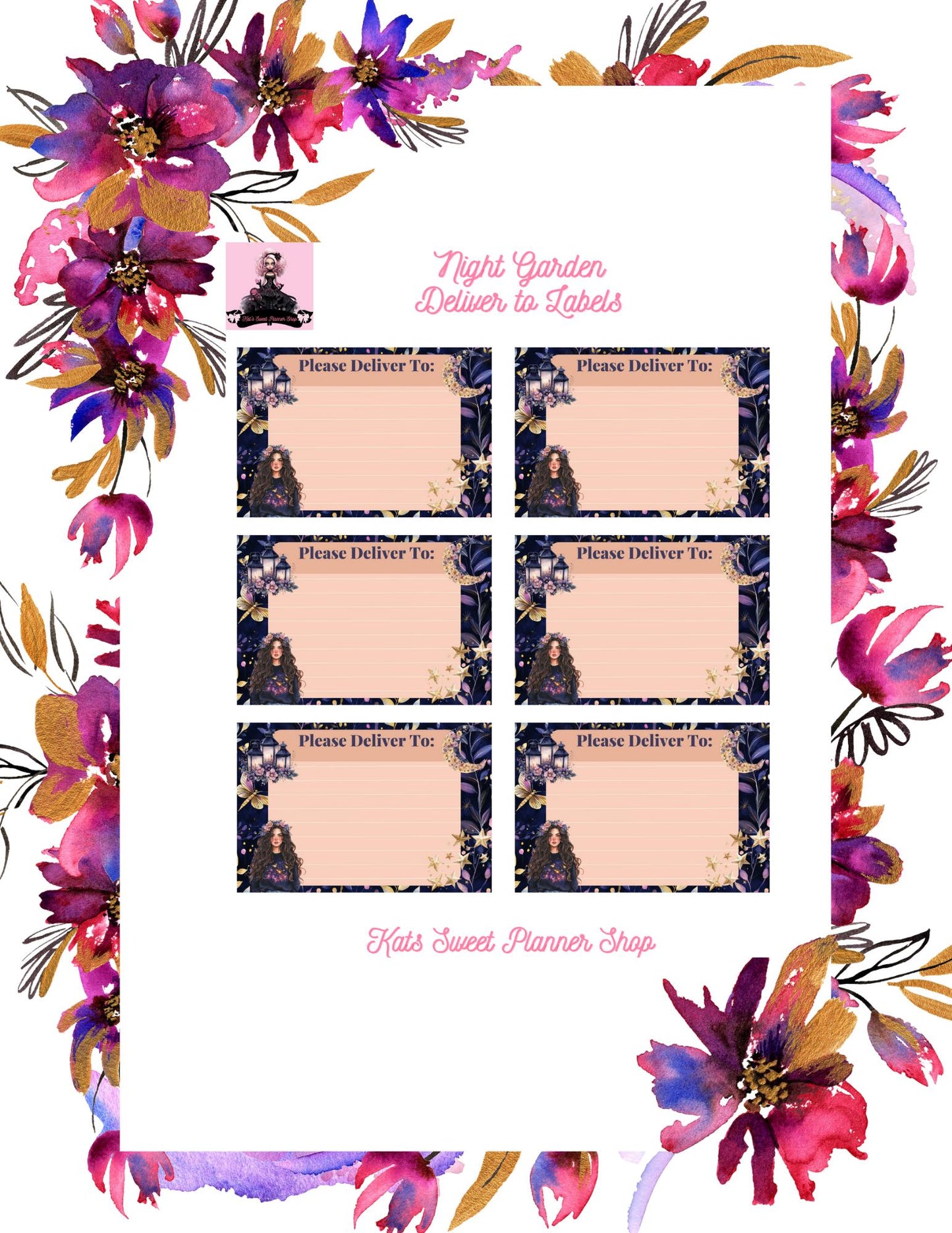 Night Garden Please Deliver To Labels