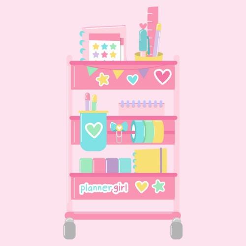 Craft Cart Die Cut Sticker