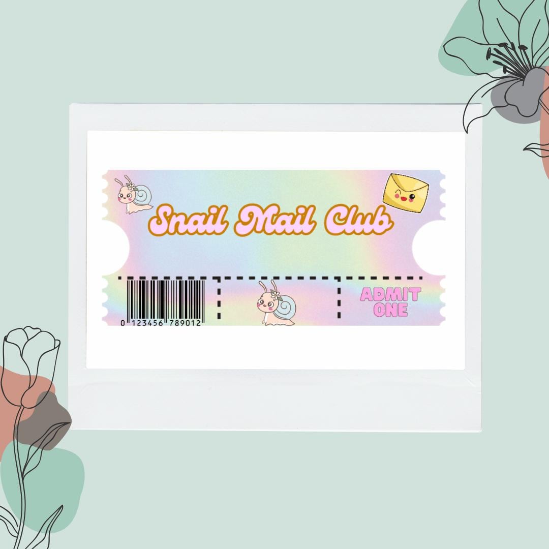 Snail Mail Club Die Cut Sticker