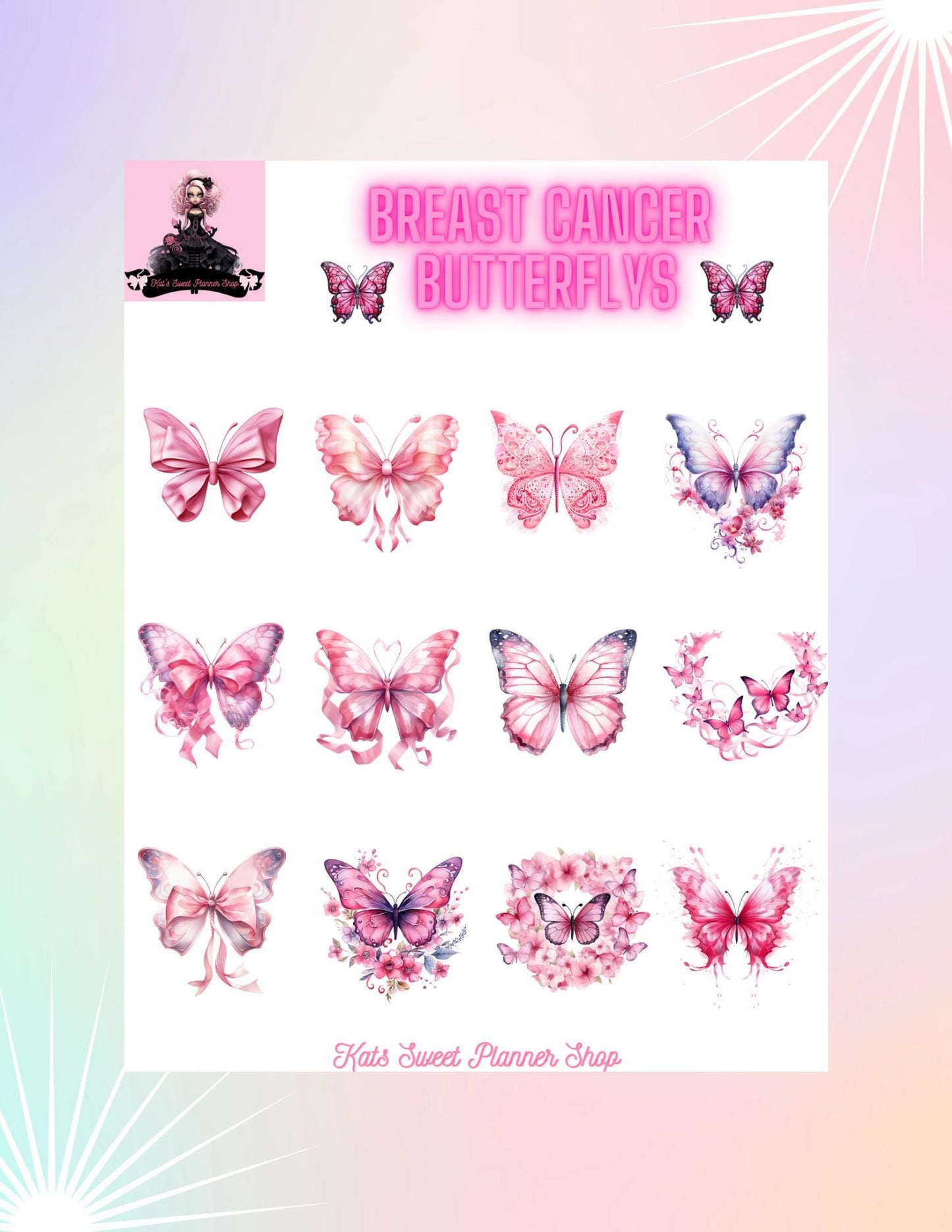 Breast Cancer Butterflys