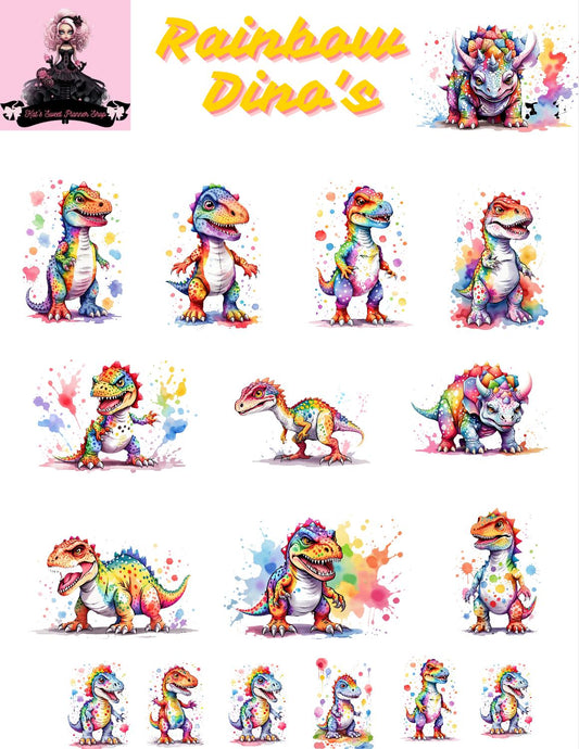 Rainbow Dino's
