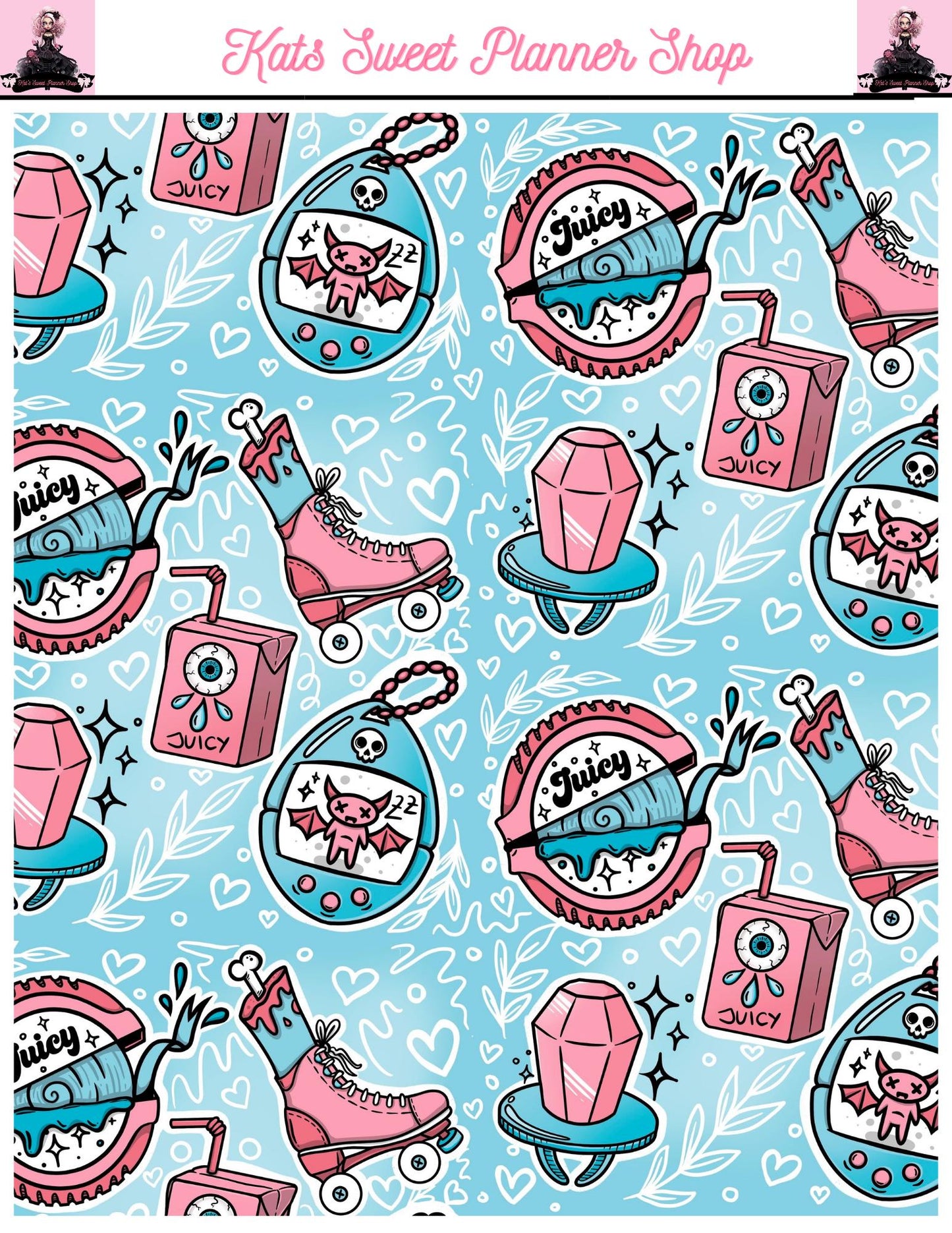 Spooky 80s Sticker Tear Sheets