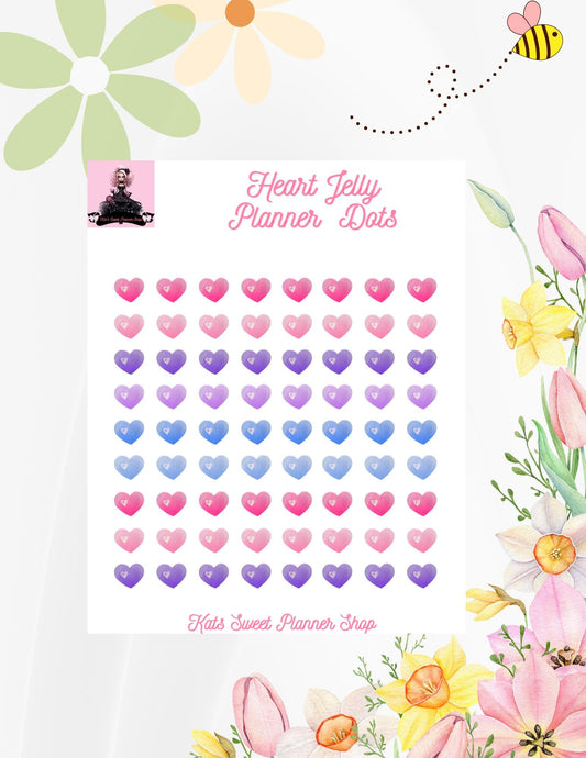 Heart Jelly Planner Dots