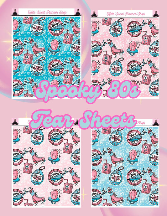 Spooky 80s Sticker Tear Sheets