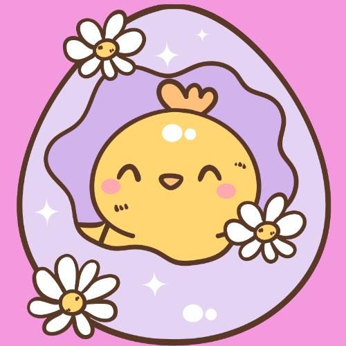 Baby Chick Die Cut Sticker
