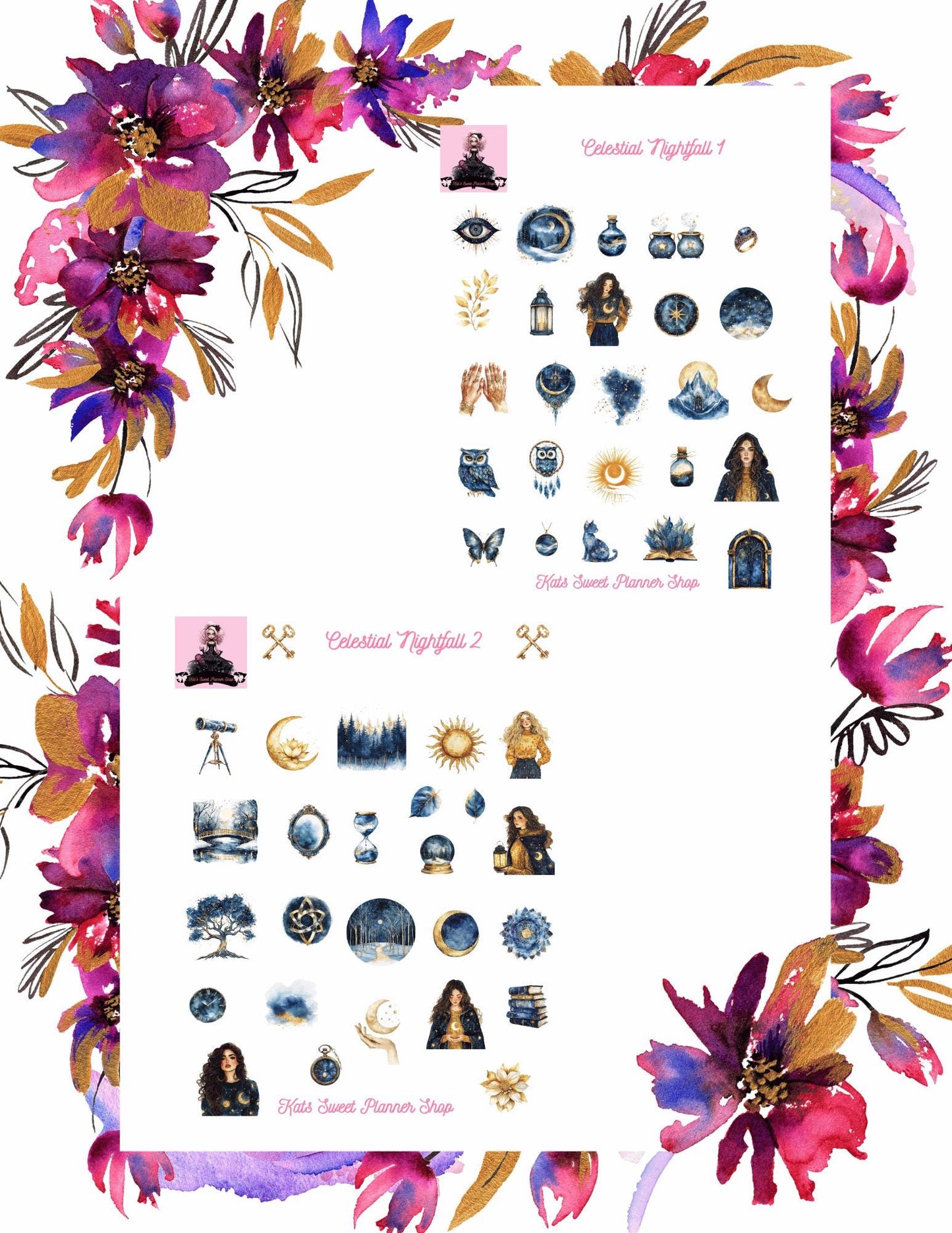 Celestial Nightfall Sticker Kit