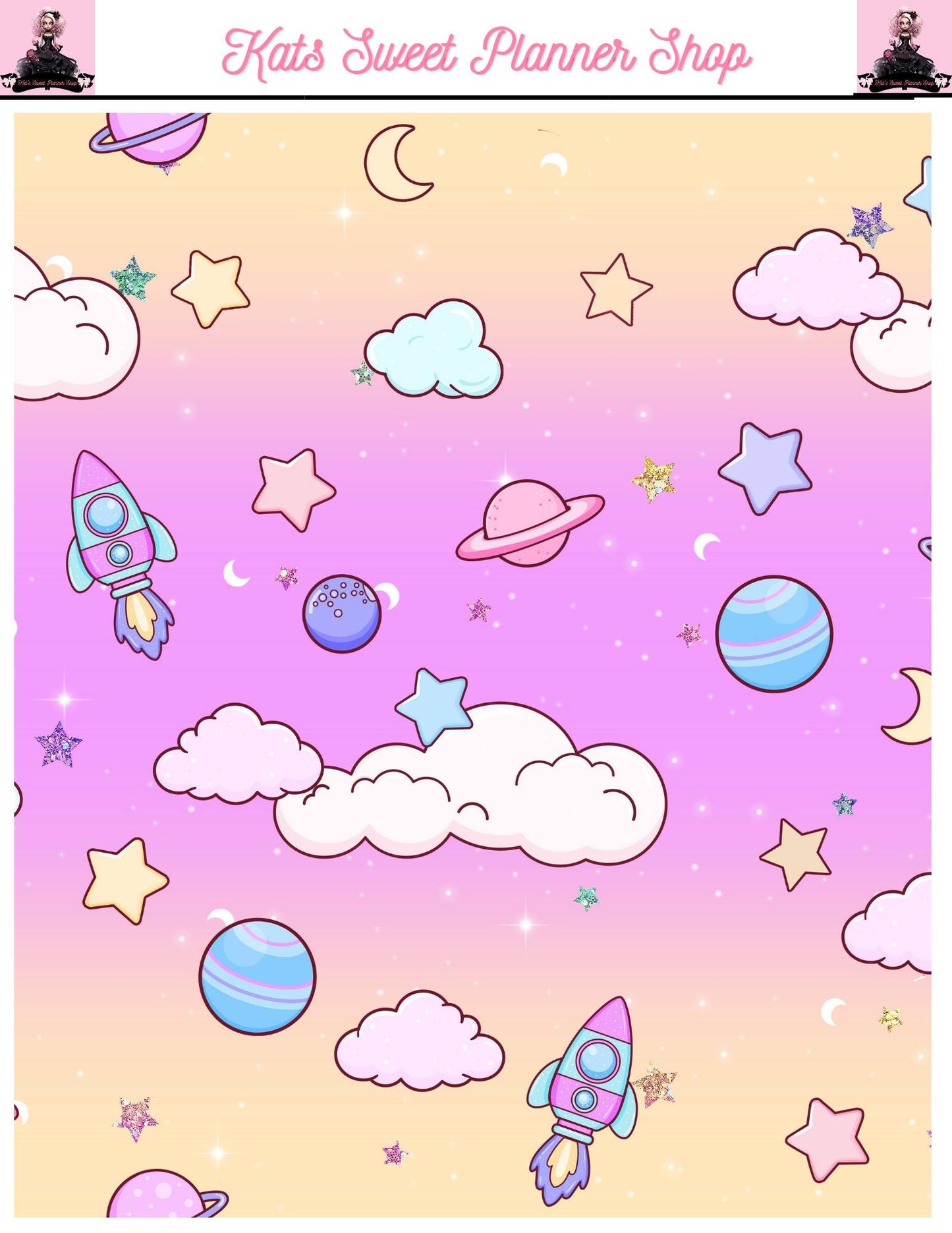 Space Sticker Tear Sheets