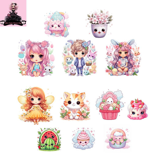 Kawaii Spring Sticker Sheet