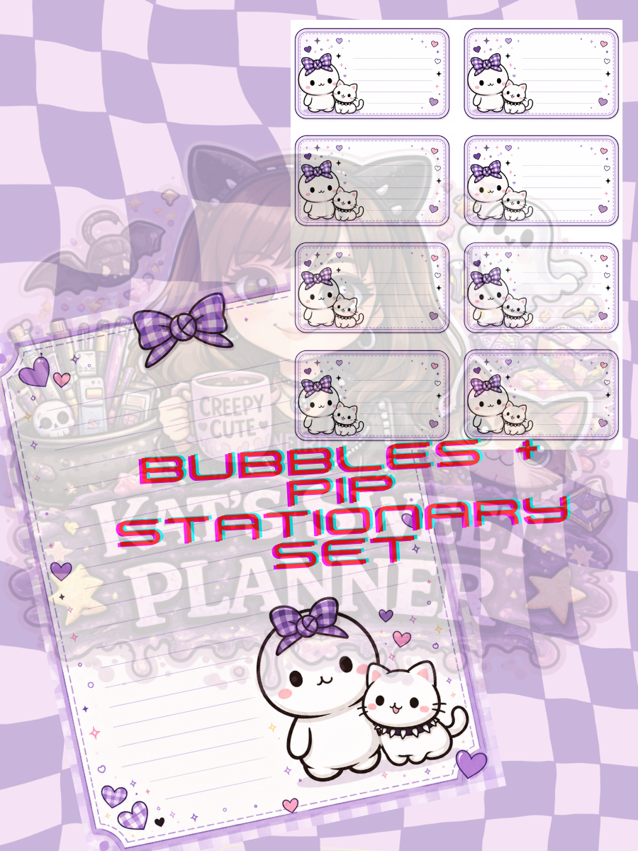 Bubbles & Pip: Stationary Set
