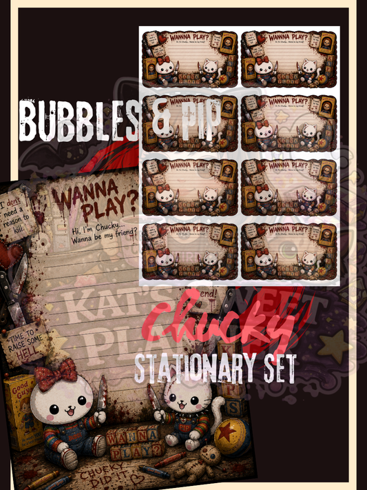 Bubbles & Pip: Chucky Stationary Set
