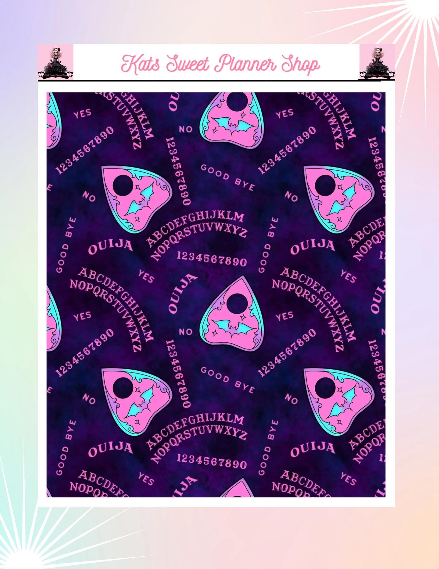 Ouija Board Sticker Tear Sheets
