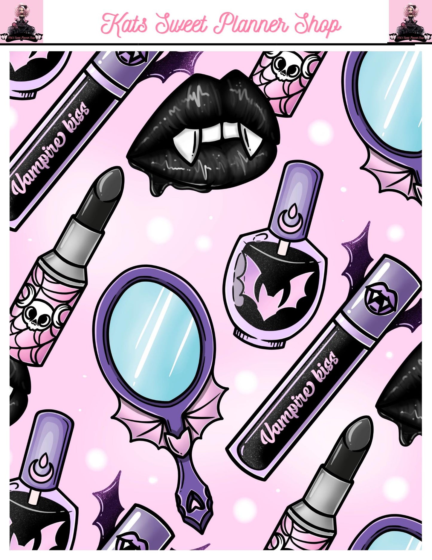 Glam Goth Sticker Tear Sheets