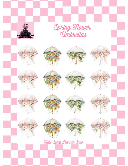 Spring Flower Umbrellas