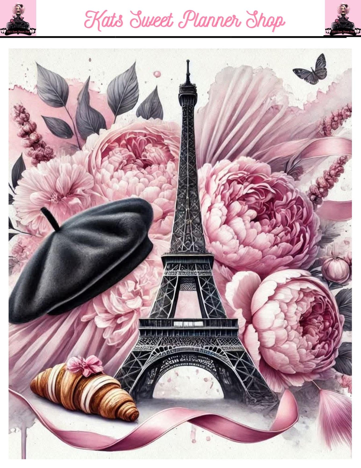 London /Paris Sticker Tear Sheets