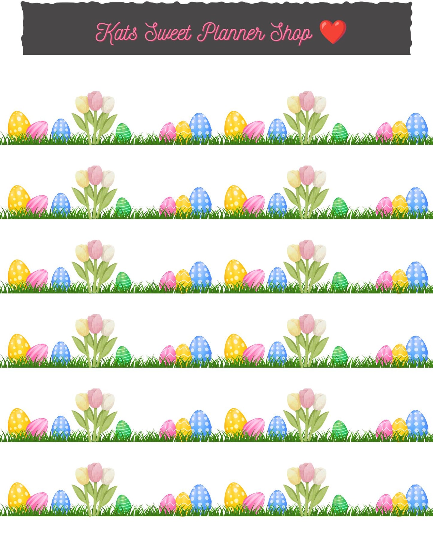 Easter Grassy Strips