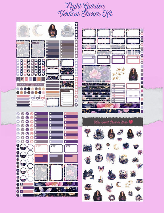 Night Garden Vertical Sticker Kit