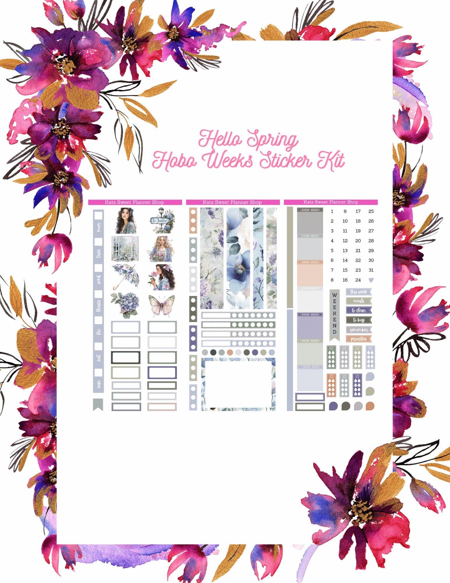 Hello Spring Hobo Weeks Kit