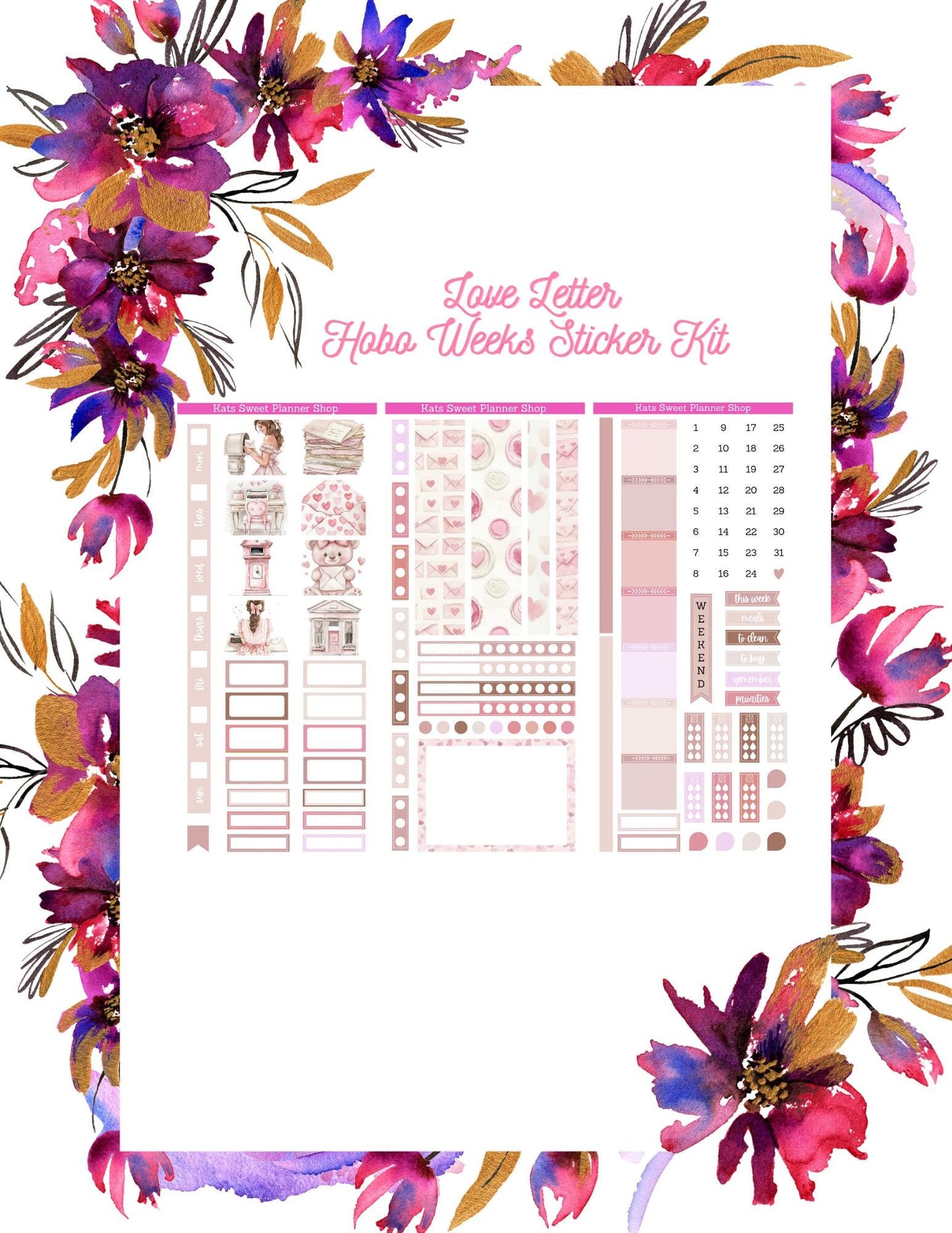 Love Letter Hobo Weeks Kit