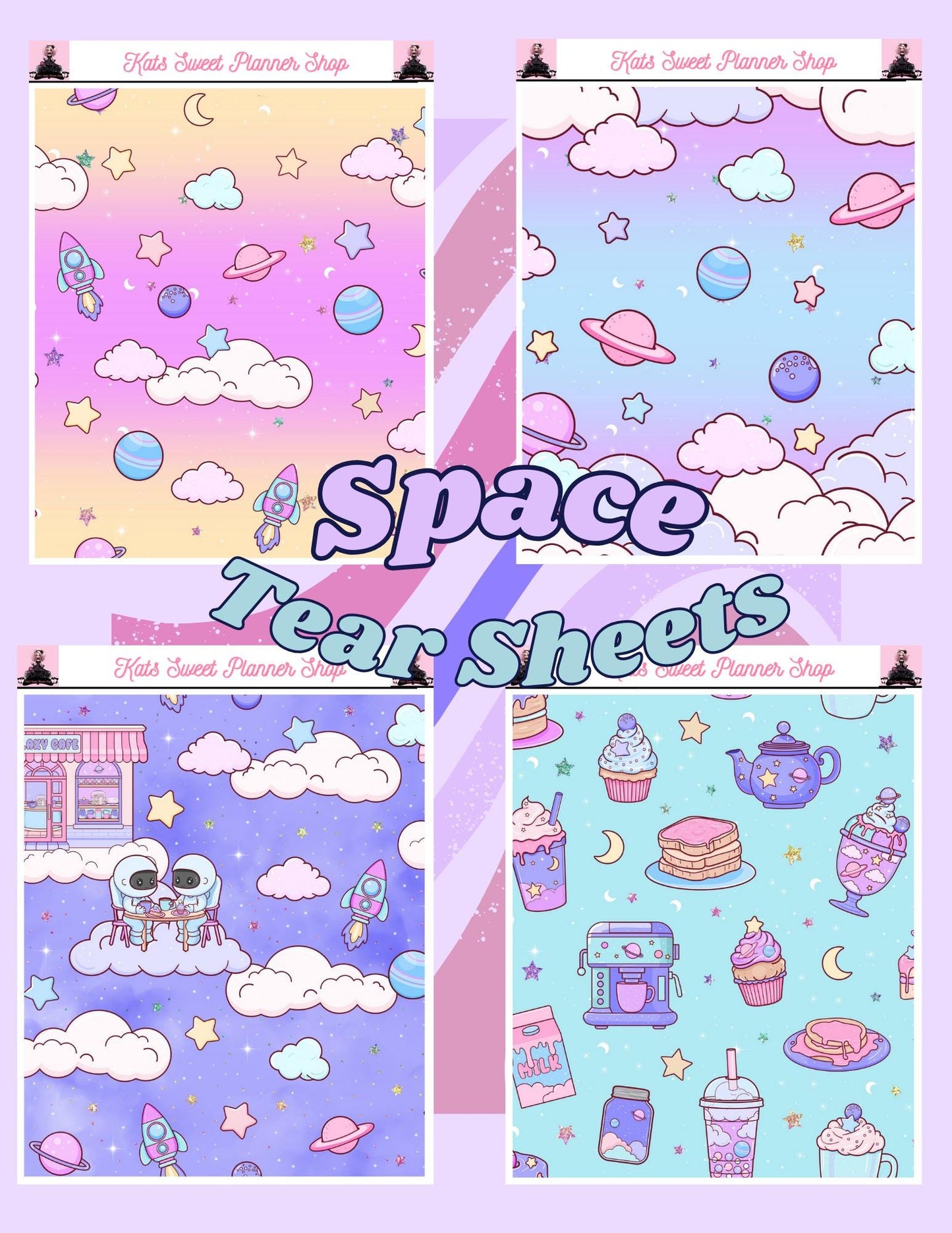Space Sticker Tear Sheets