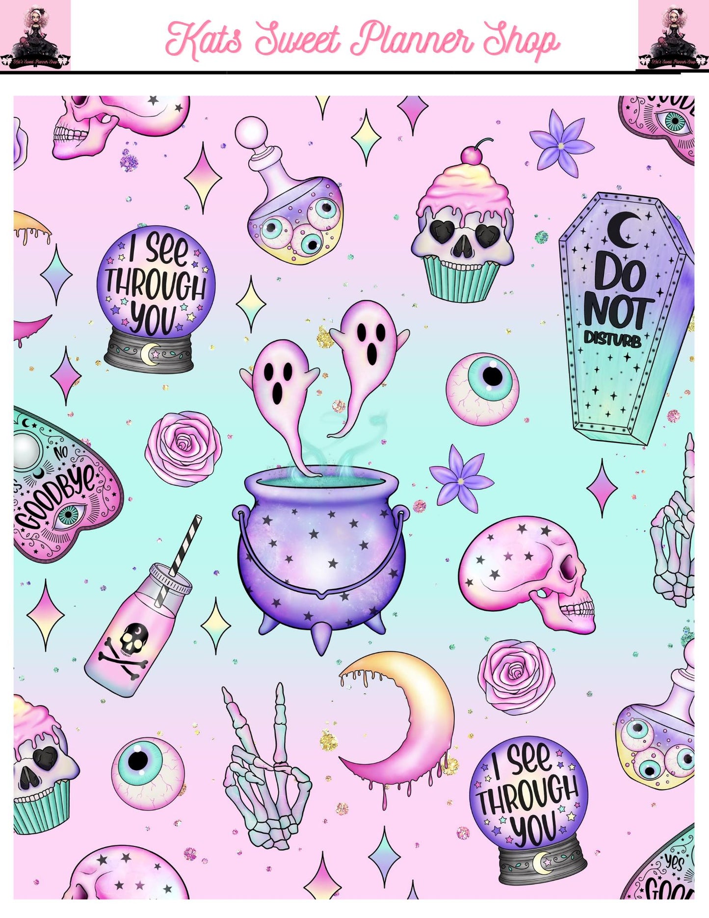 Pastel Halloween Sticker Tear Sheets