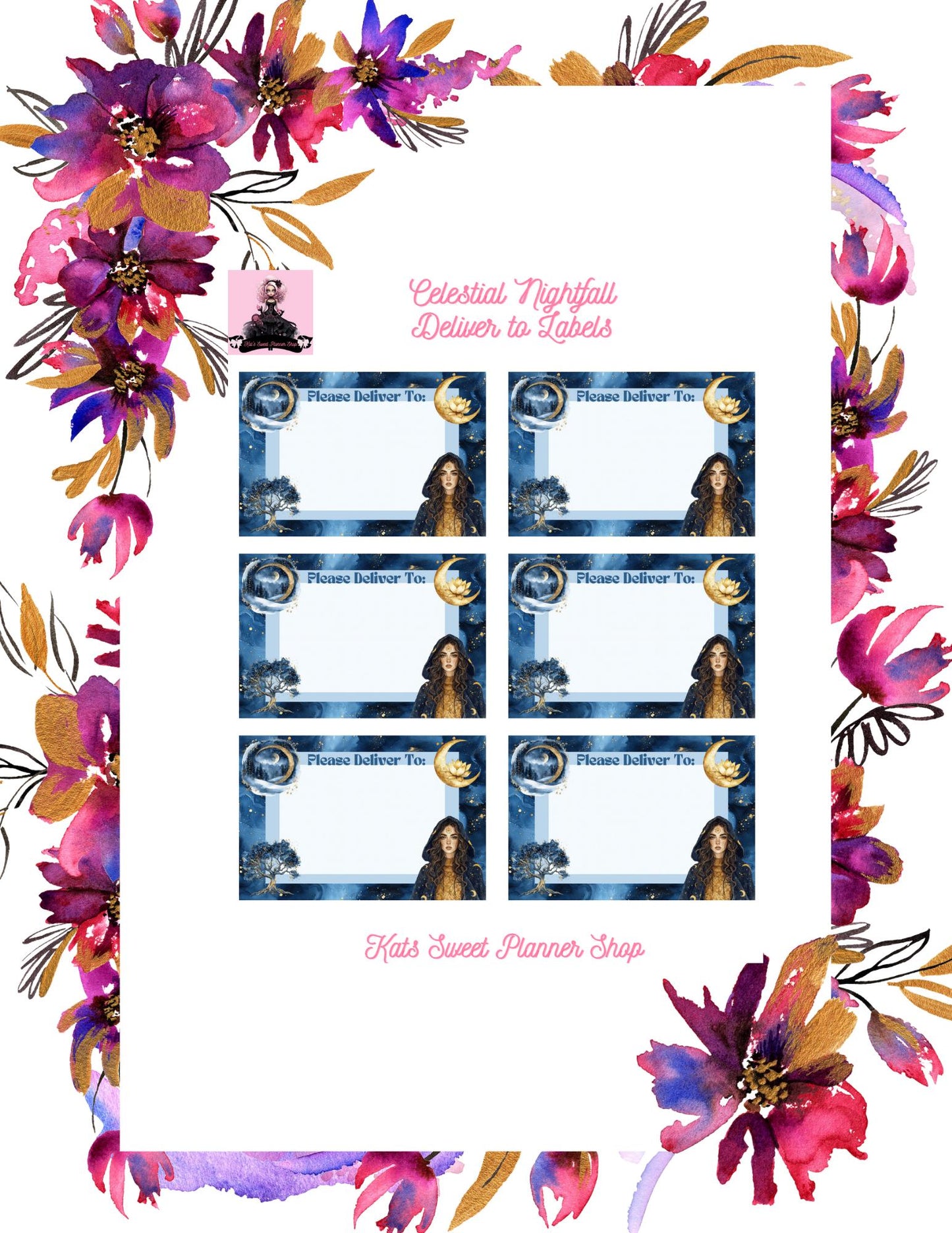 Celestial Nightfall Please Deliver To Labels