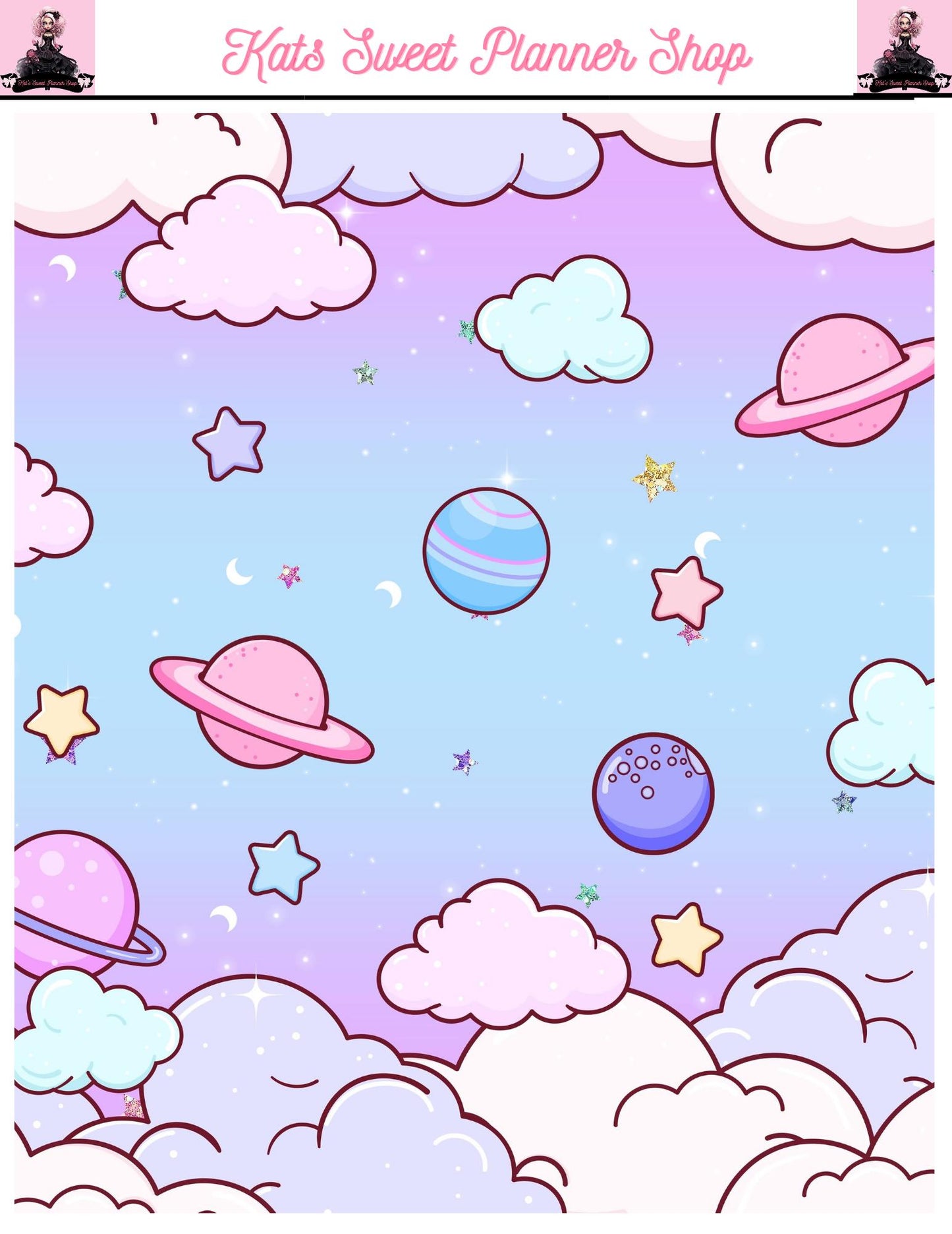 Space Sticker Tear Sheets