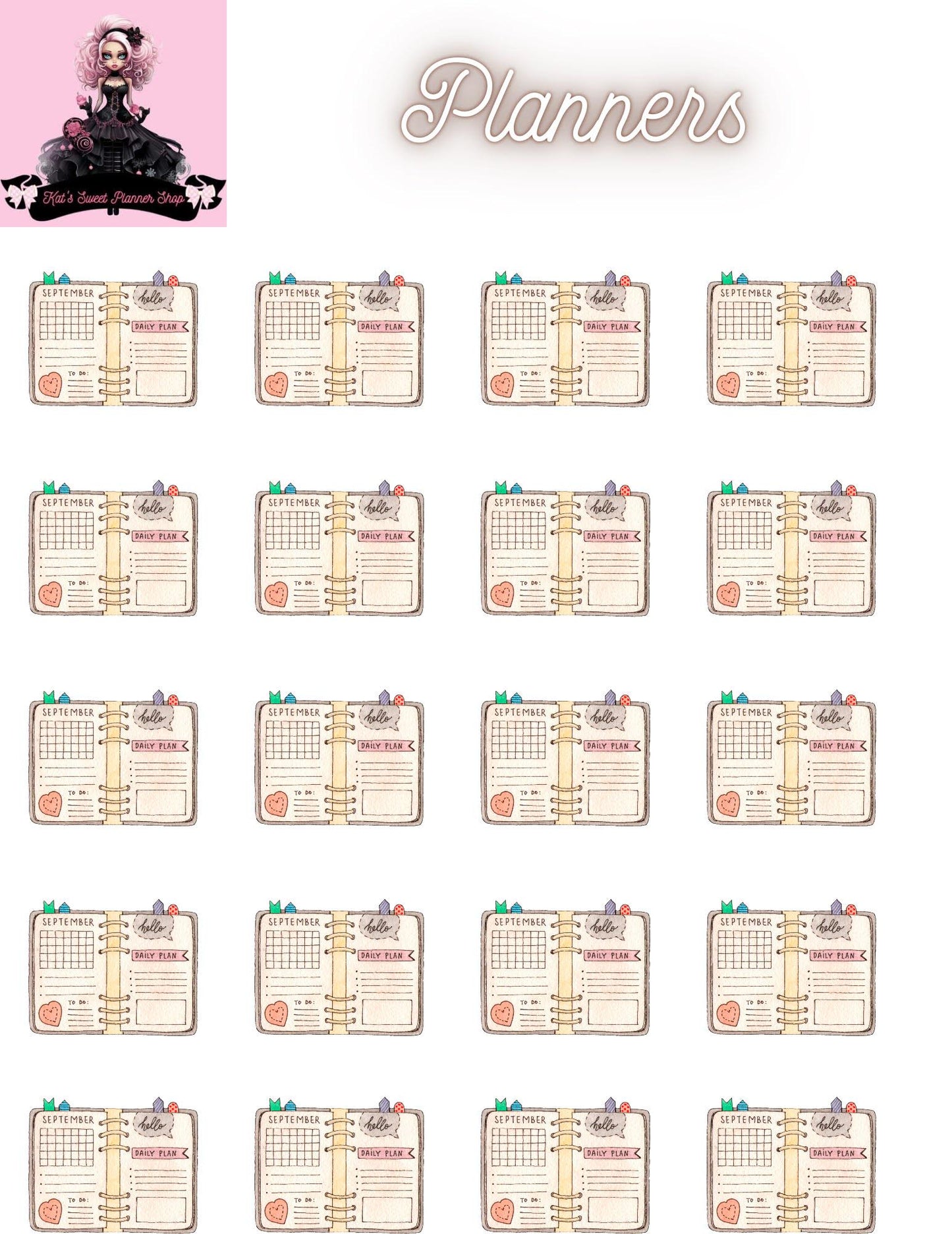 Planners Sticker Sheet