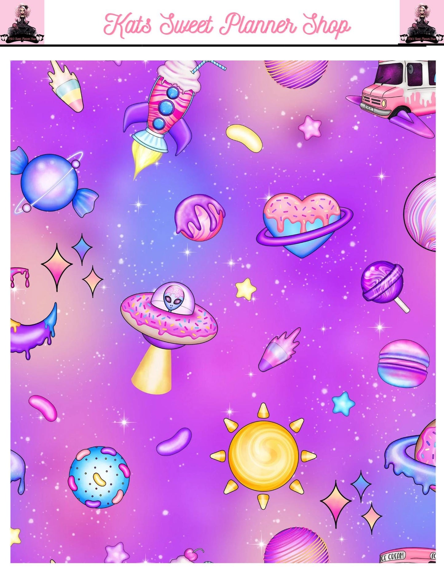 Space Treats Tear Sticker Sheets