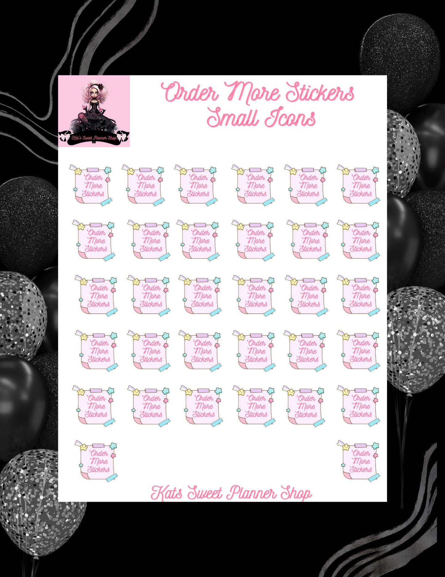 Order More Stickers Small Icons