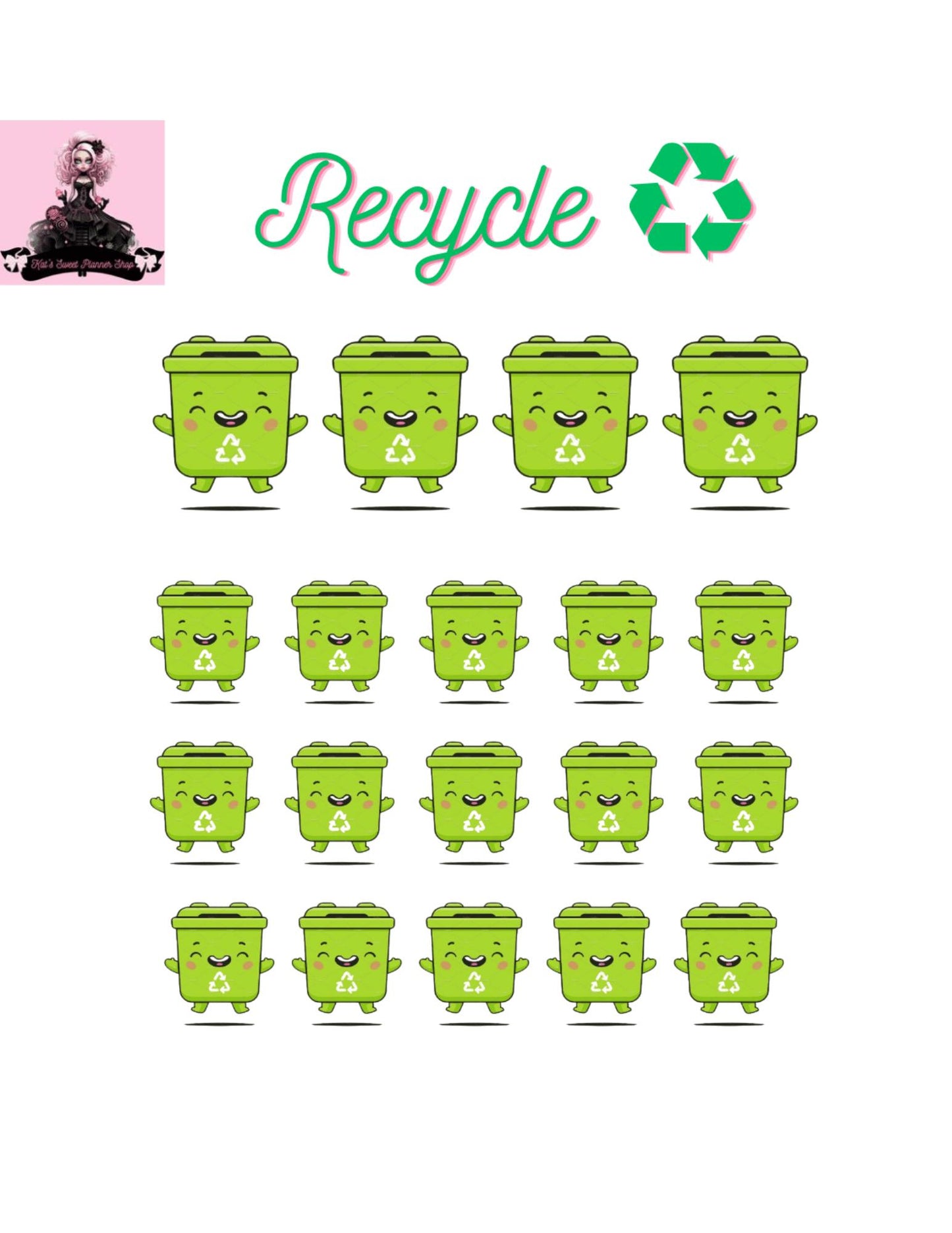 Recycle Sticker Sheet