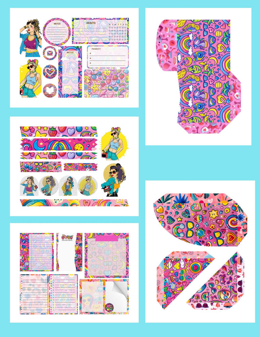 80s Girl Journaling Kit