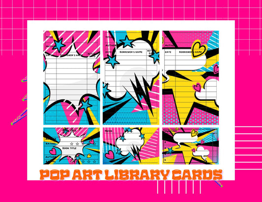 Pop Art Library Cards