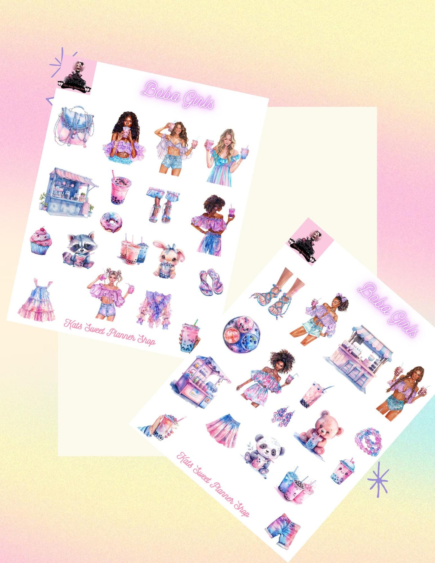 Boba Girls Deco Set