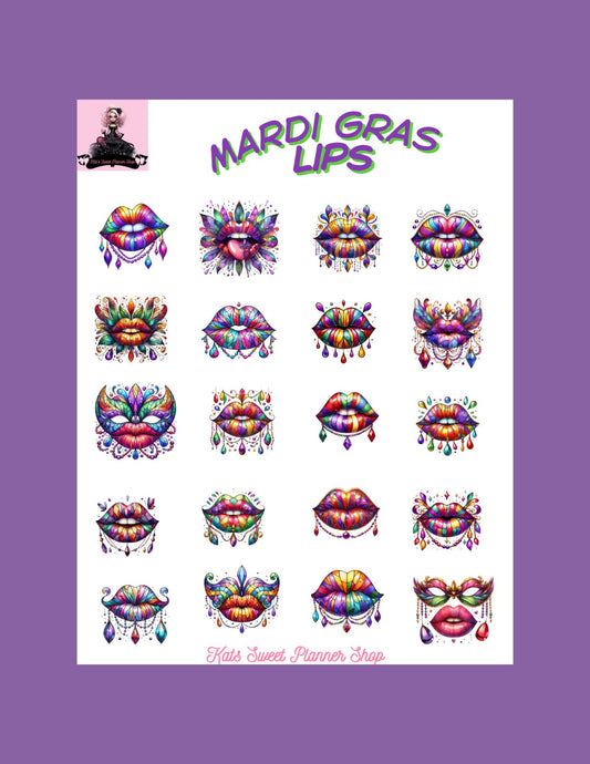 Mardi Gras Lips