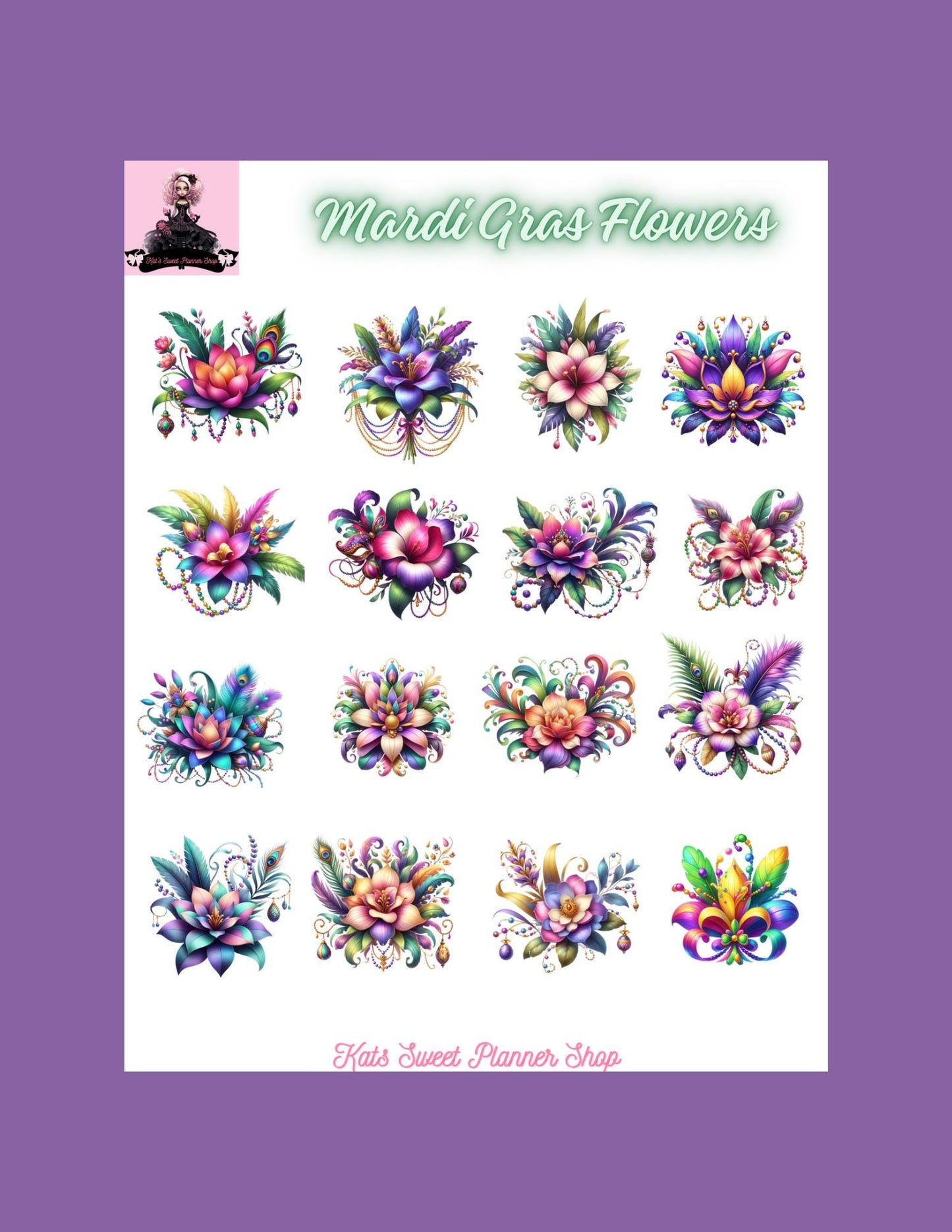 Mardi Gras Flowers