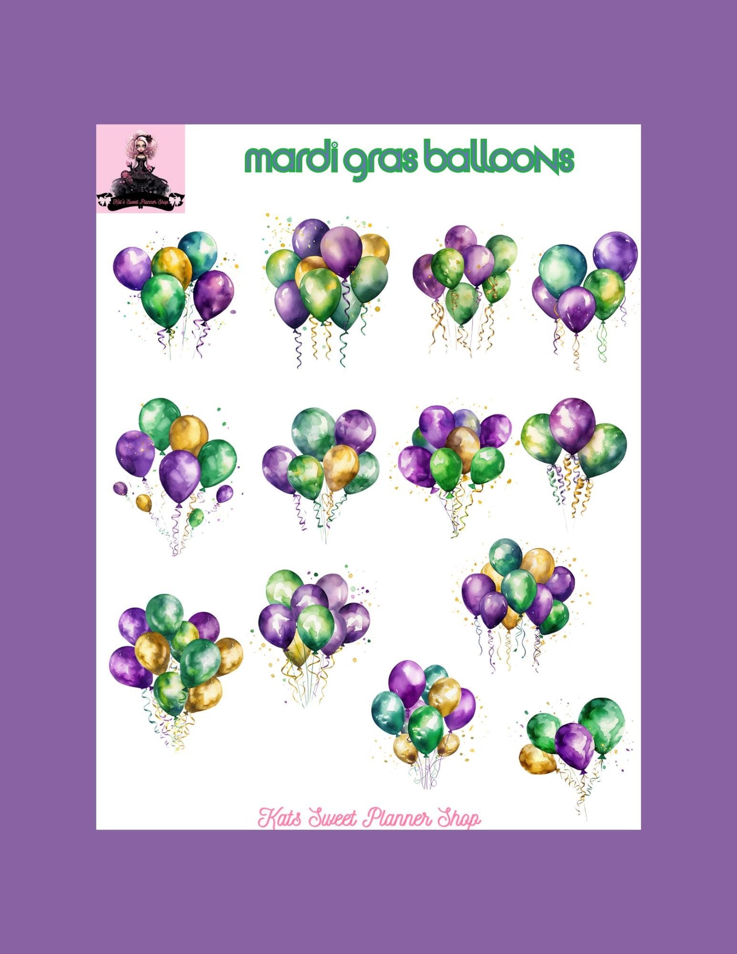 Mardi Gras Balloons