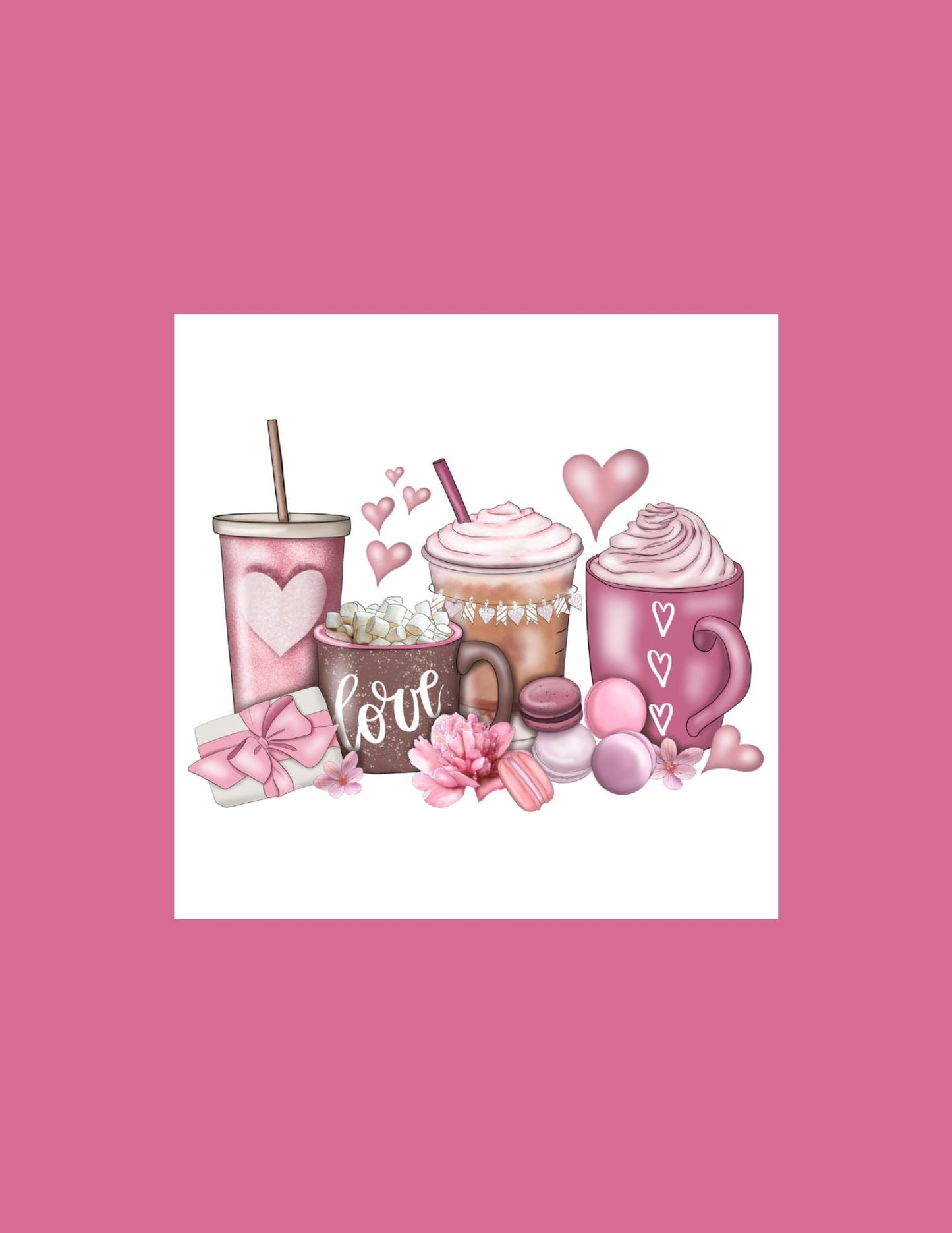 Valentine Drinks Die Cut