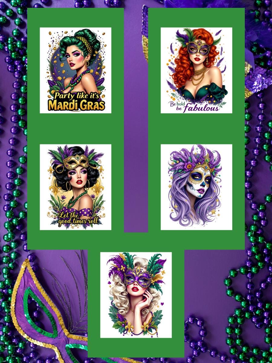 Mardi Gras Die Cuts