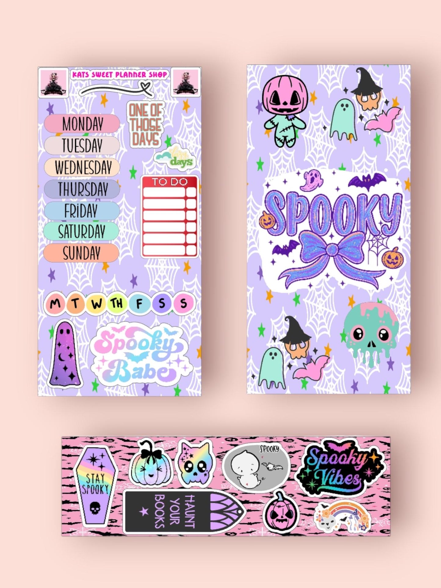 Pastel Spooky Sticker Kit