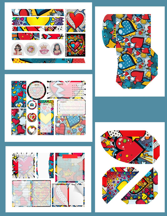 Love Pop Art Journaling Kit